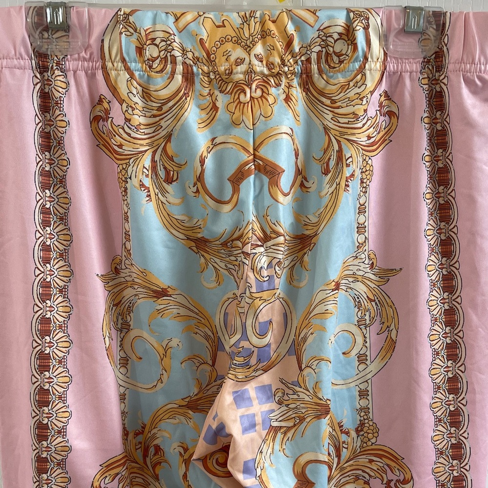 Elegant Pink and Gold Women's Shirt and Pants - Picture 6 of 7